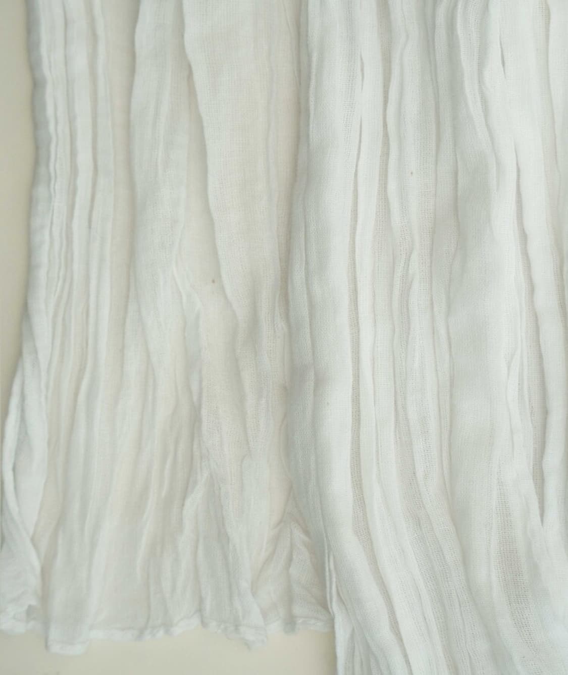 PKBY WRINKLE COTTON SCARF WHITE 상품이미지6