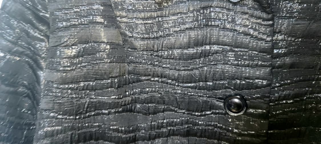 YOSHIKO 클래식 와이드 박시핏 트윙클 자가드 롱코트 상품이미지6