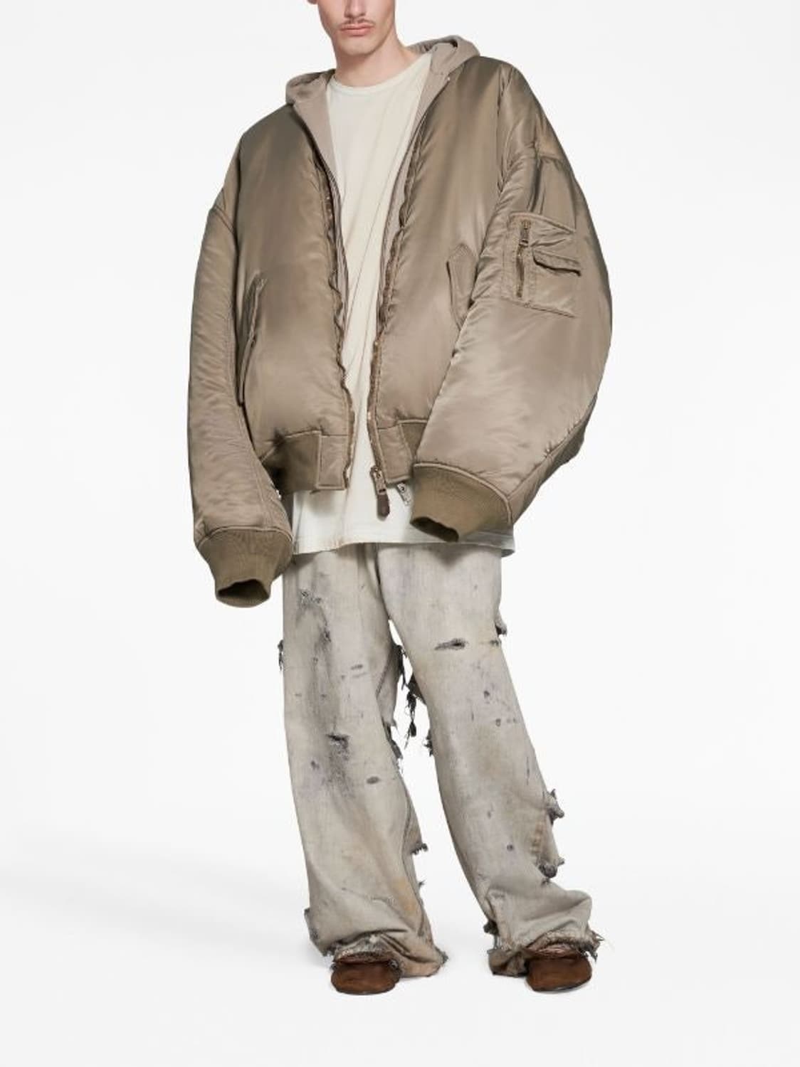 발렌시아가 파리 올인 봄버 베이지 팝니다 상품이미지3