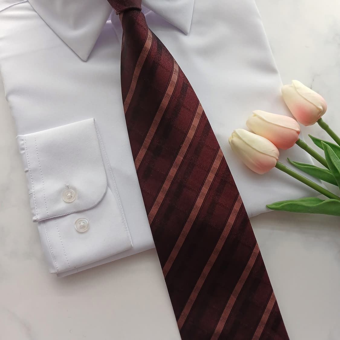 소니아리키엘 실크 스트라이프 넥타이 9.2cm A+등급 A18779
 상품이미지5