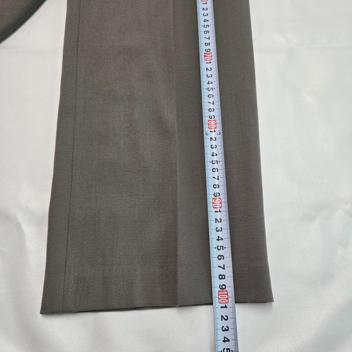 0836 미샤 그레이 와이드 팬츠 핀턱 울블랜딩 55 상품이미지7