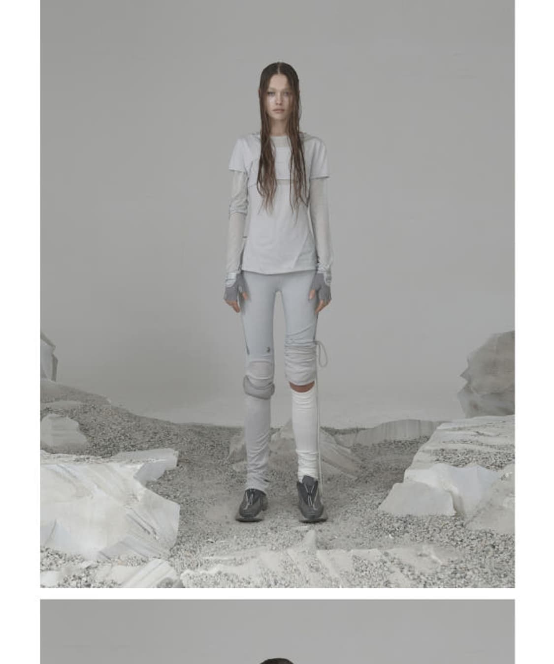 OJOS String Warmer Leggings / Grey 상품이미지3