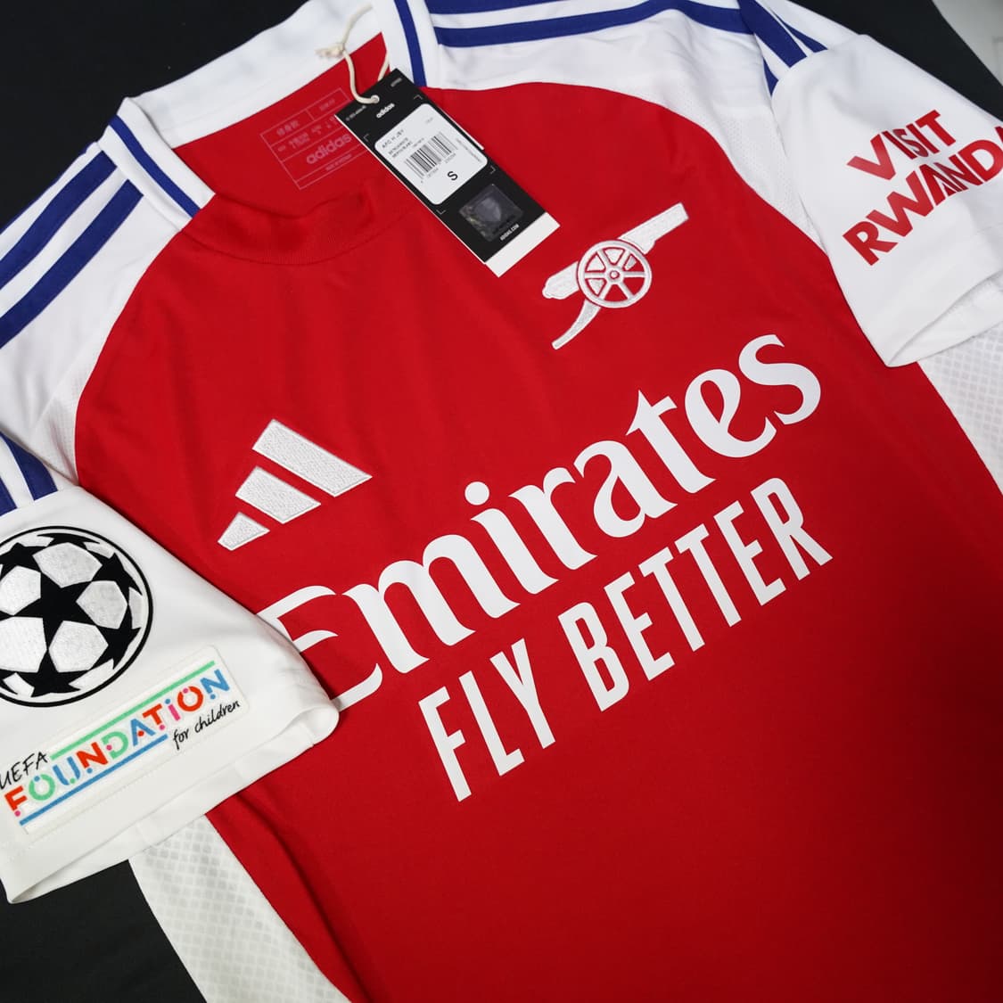 [국내 S] 24/25 아스날 라이스 챔피언스리그 홈 유니폼 상품이미지6