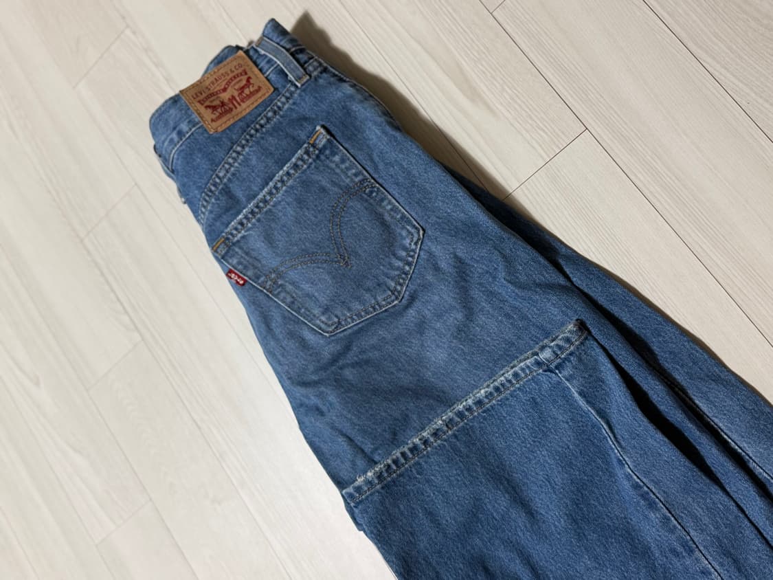 리바이스 하이웨이스트 찢청 데님 W29 상품이미지1