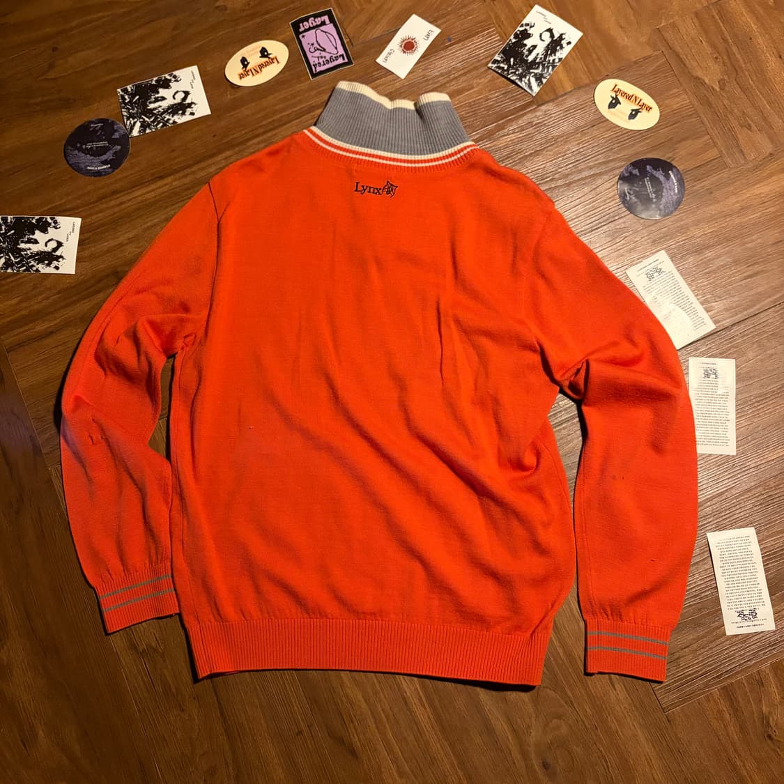 LYNX layered knit zip-up sweater 상품이미지4