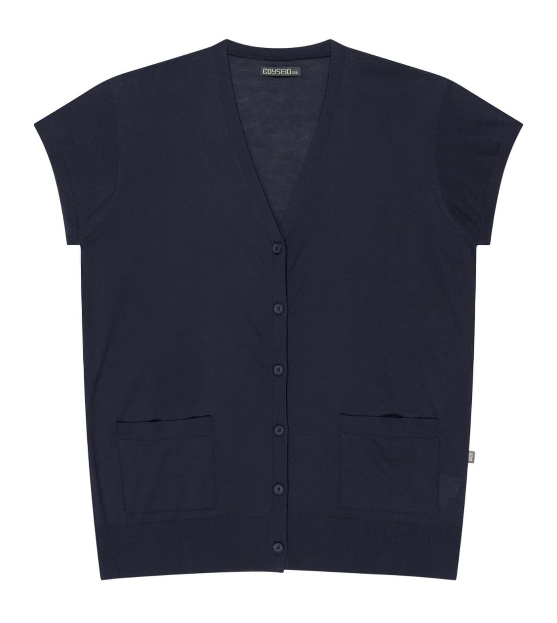 038 HALF SLEEVE CARDIGAN NAVY 상품이미지1