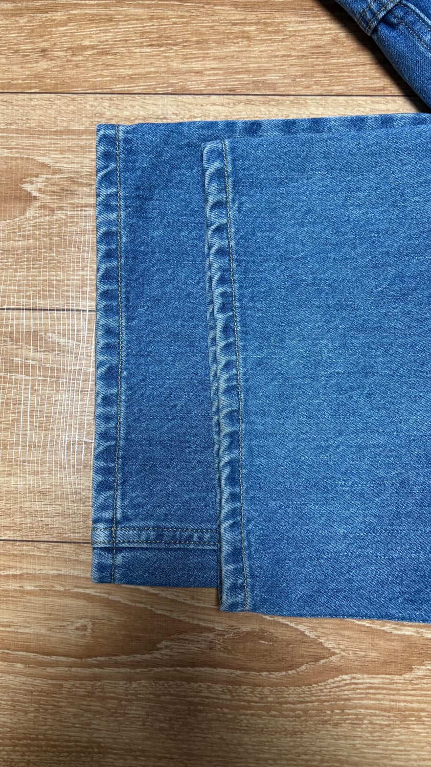 [M] HEUTE 로코 와이드 데님 블루 상품이미지6