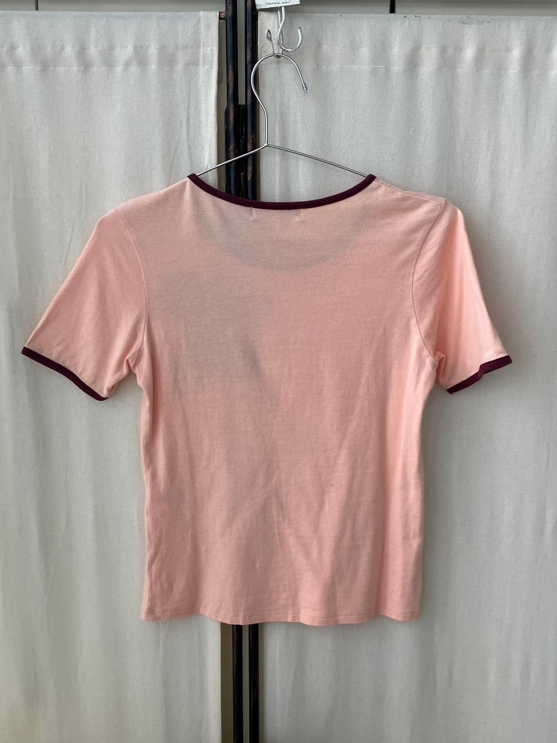 pastel flower embroidery ringer t-shirt 상품이미지5