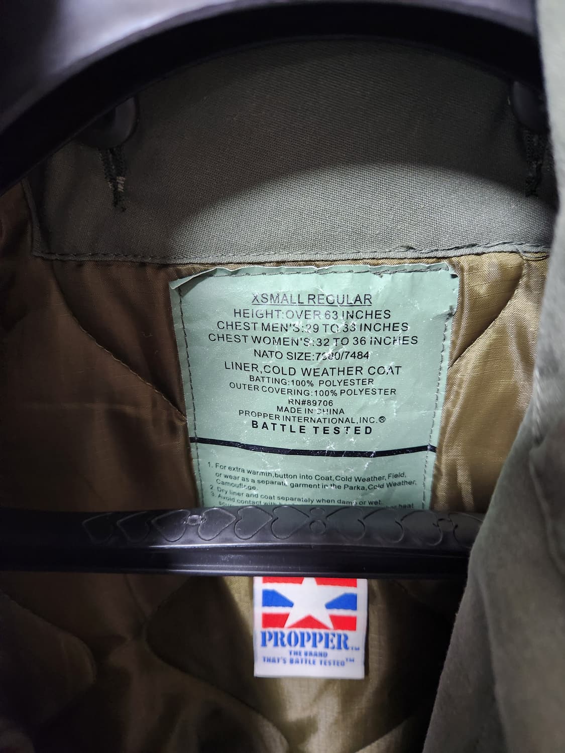 프로퍼 m65 필드자켓 내피포함 xs 95-100 상품이미지4