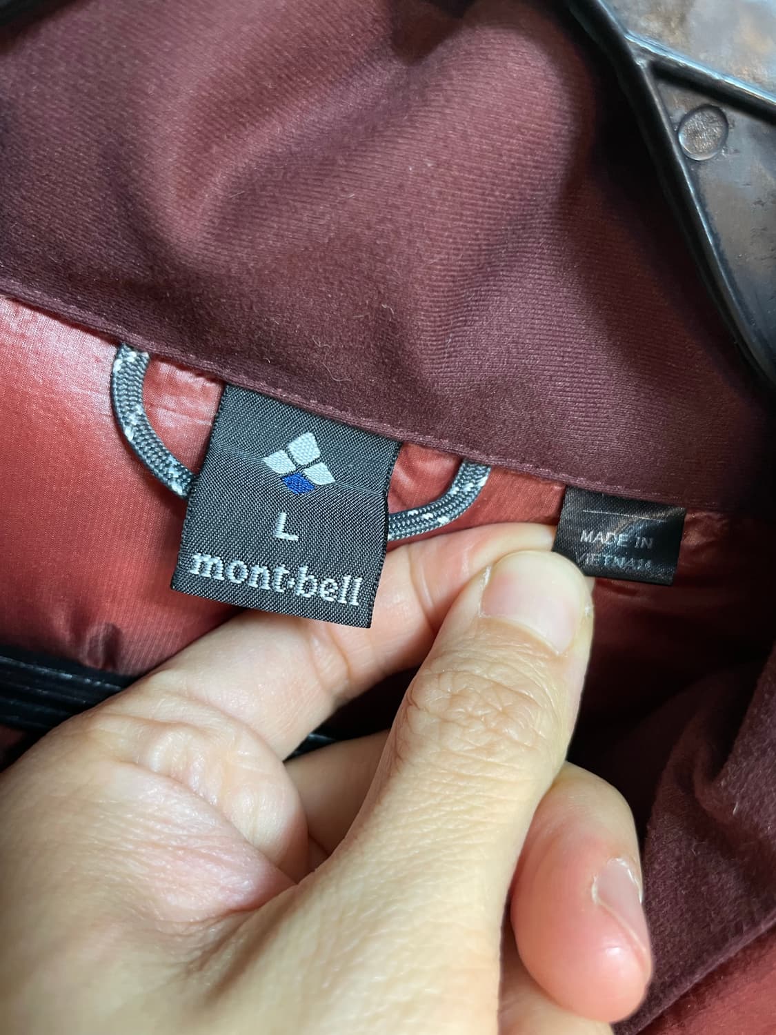 몽벨 퍼마프로스트 라이트 다운 자켓 버건디 L 상품이미지8