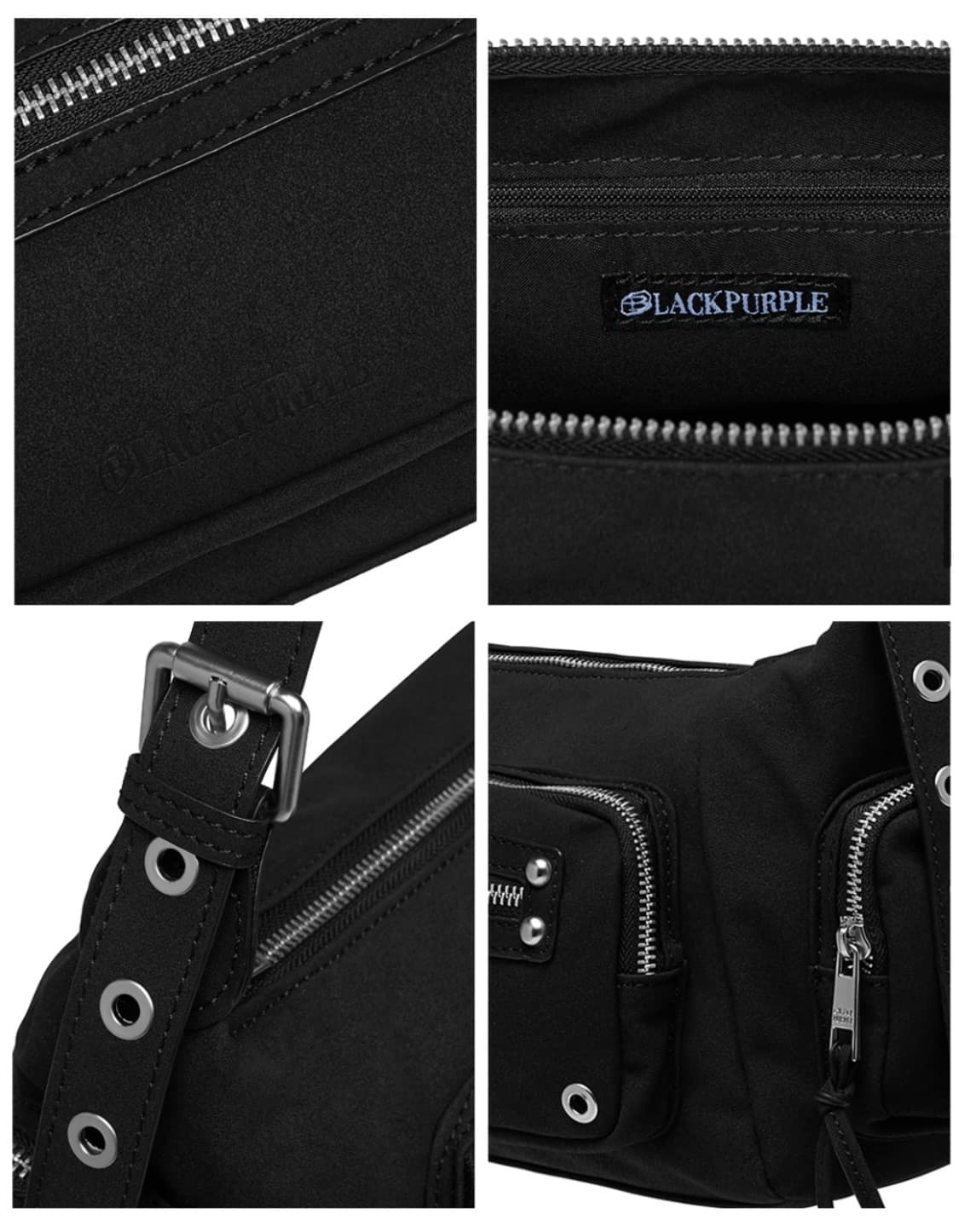 블랙퍼플 마르코 백 매트블랙 상품이미지6