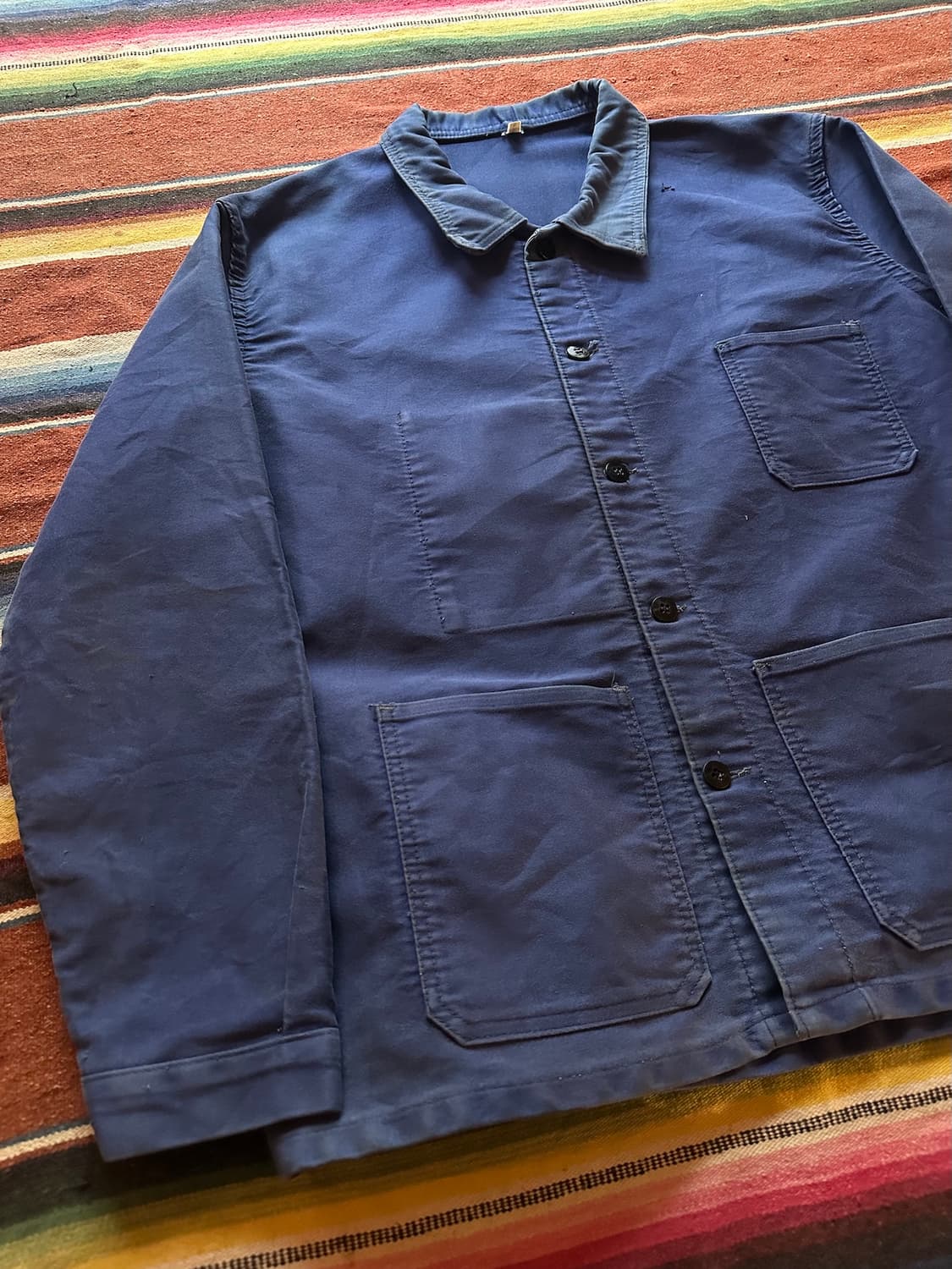 60s 빈티지 프렌치 몰스킨 워크 자켓 상품이미지3