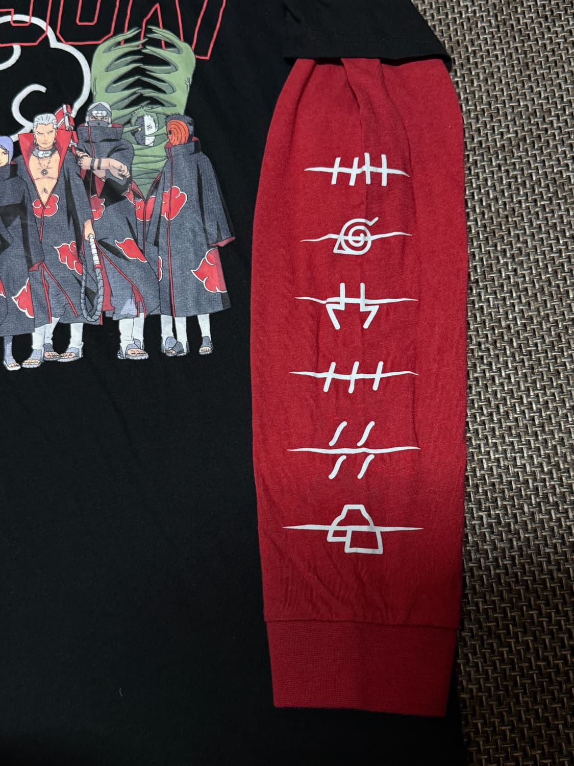 나루토 오피셜 아카츠키 레이어드 롱슬리브 상품이미지5