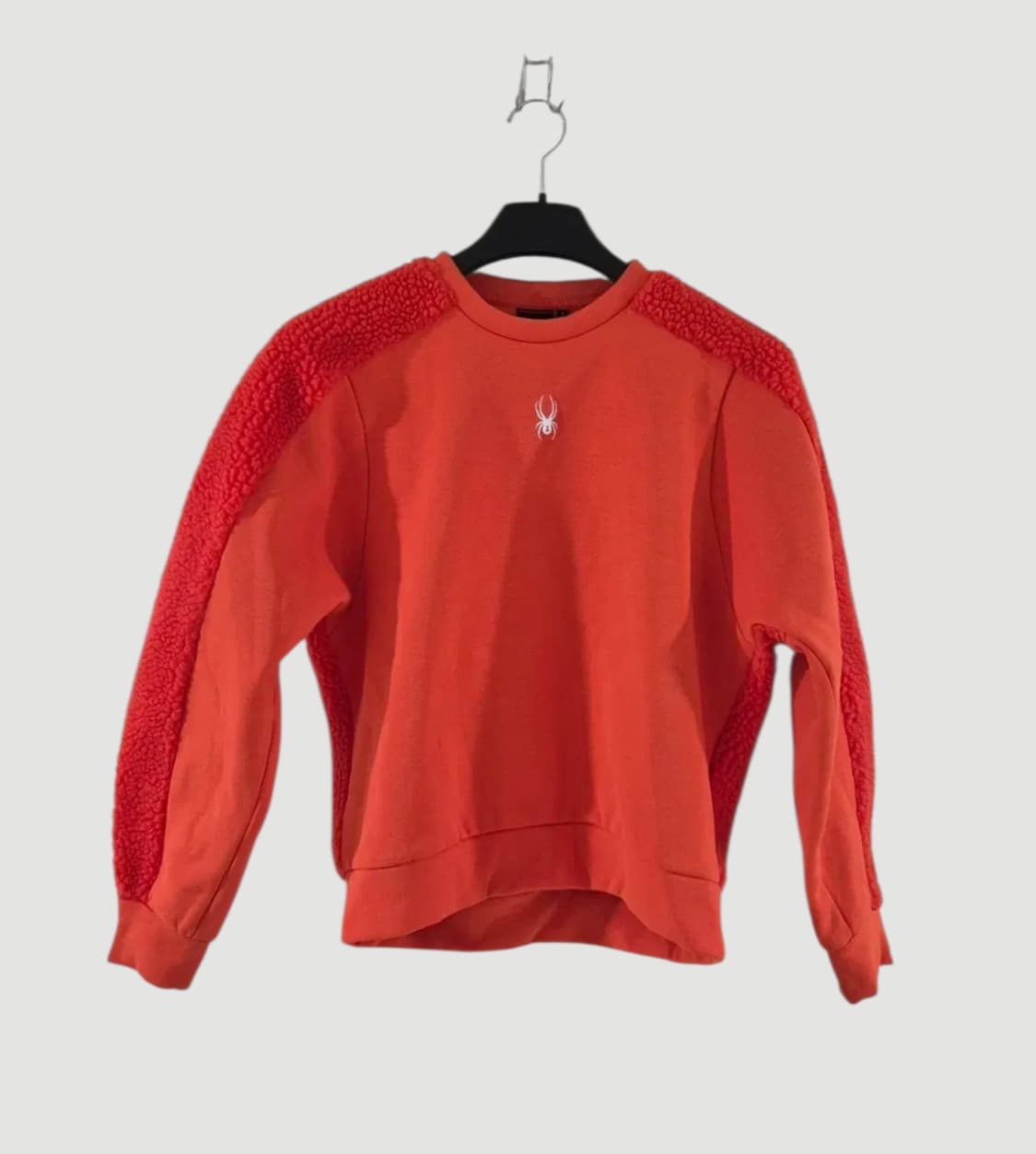 [S]스파이더 여자 크롭 뽀글이 맨투맨 오버핏 상품이미지1