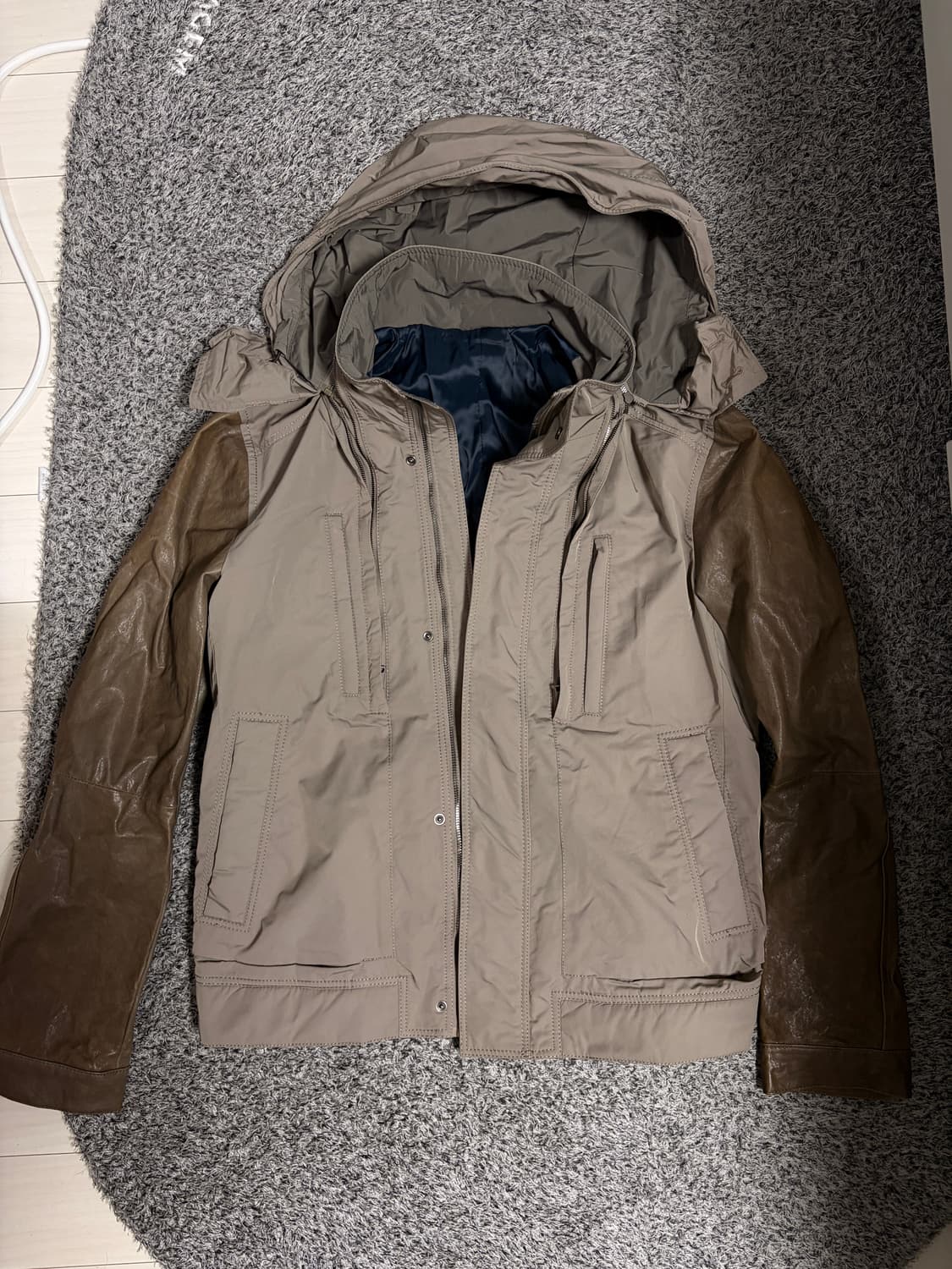 돌체앤가바나맛 솔리드옴므 가죽배색자켓 95-100 상품이미지1