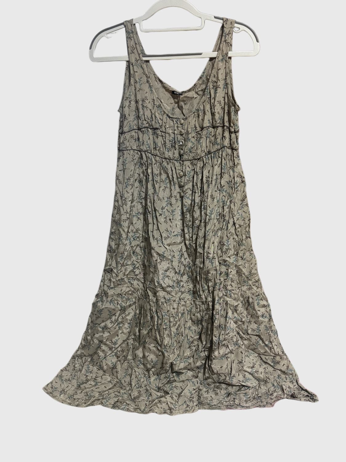 빈티지 나뭇잎 패턴 원피스 상품이미지1