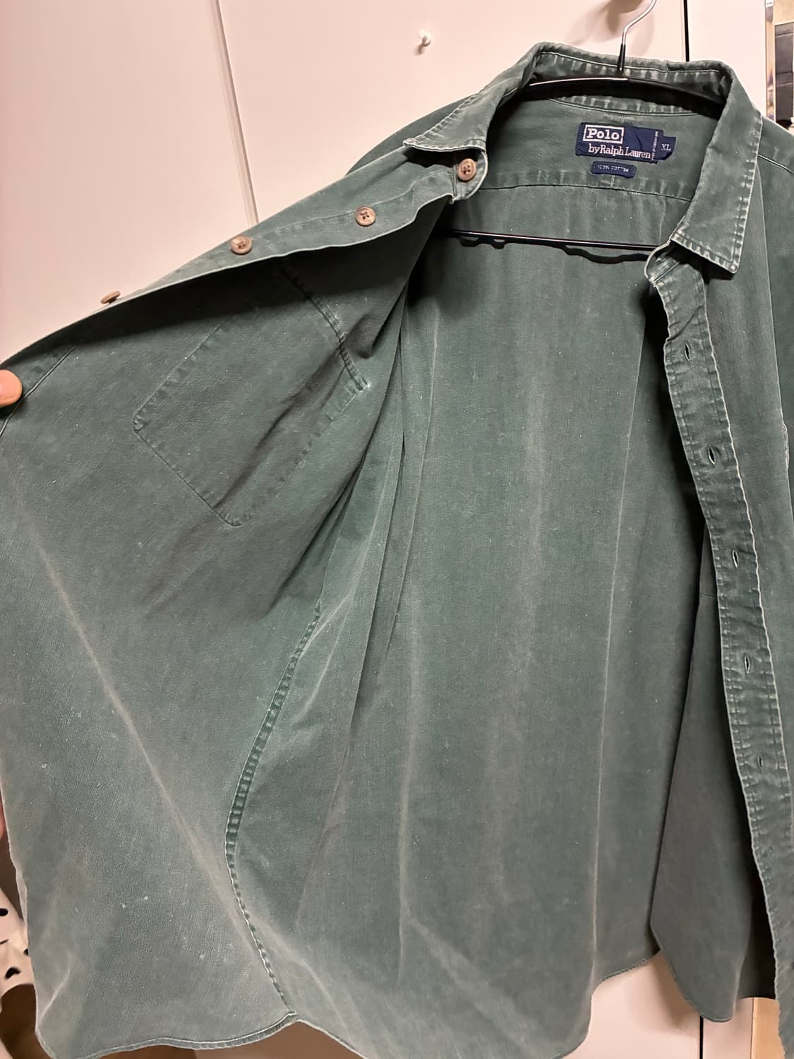 👕 [새상품] 폴로랄프로렌 피그먼트 그린 셔츠 XL/105 상품이미지6