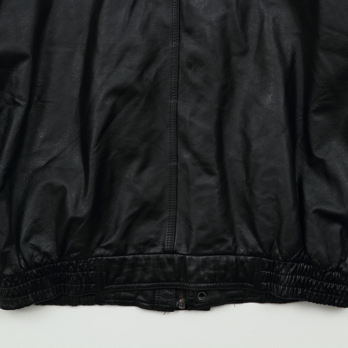 90s 빈티지 소가죽 레더 봄버자켓 상품이미지6