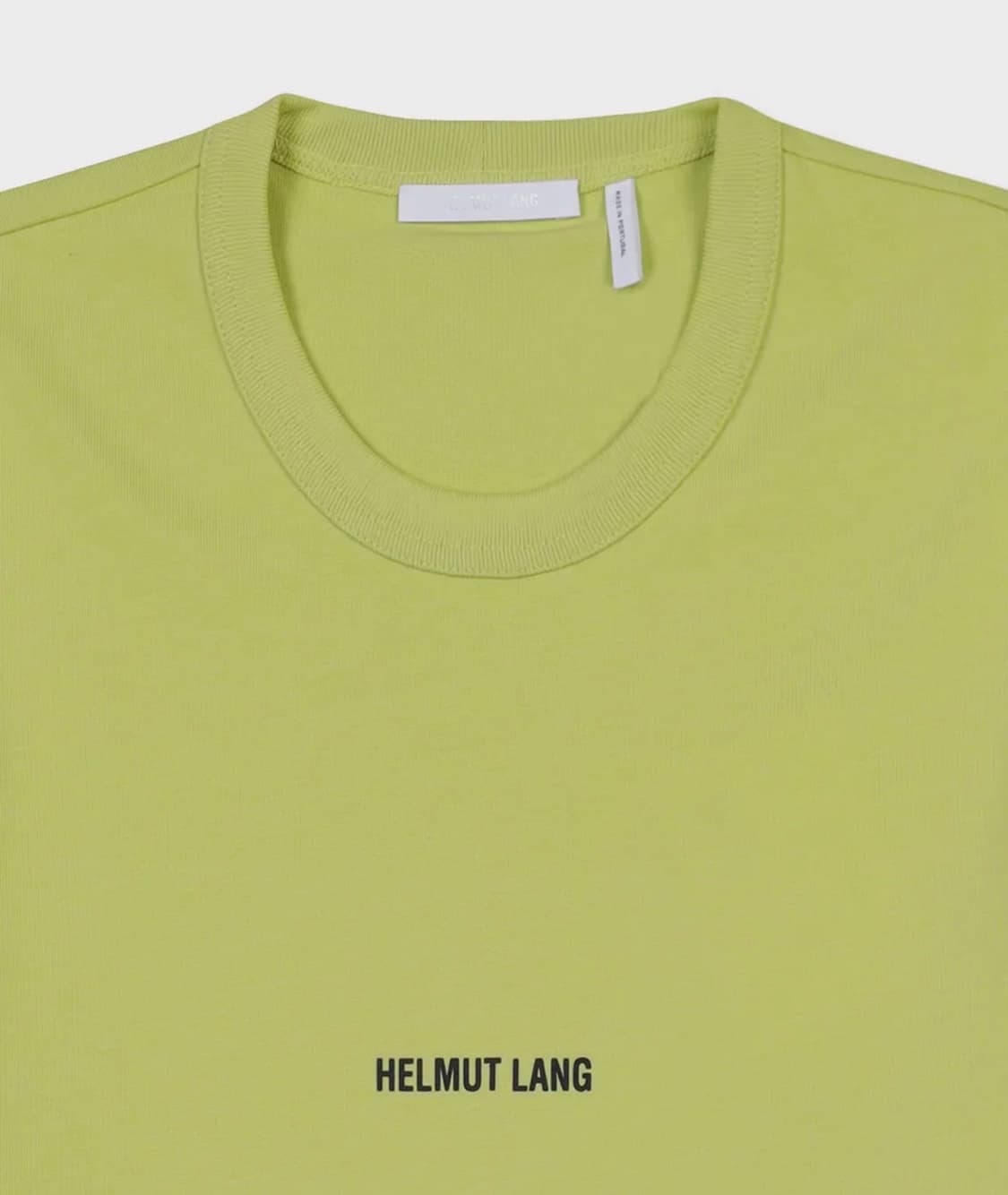 Helmut Lang 미니멀 로고 티 L 라임 컬러 상품이미지5