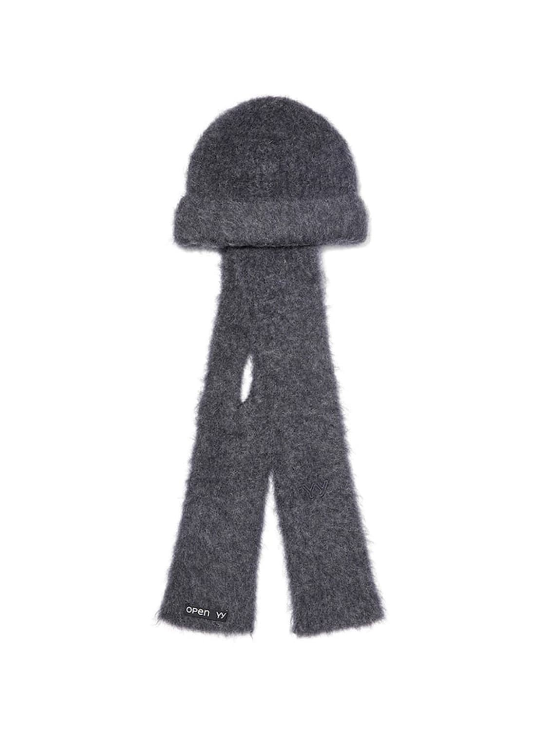 (새상품)Open yy 오픈와이와이 모헤어 스카프 비니 상품이미지2