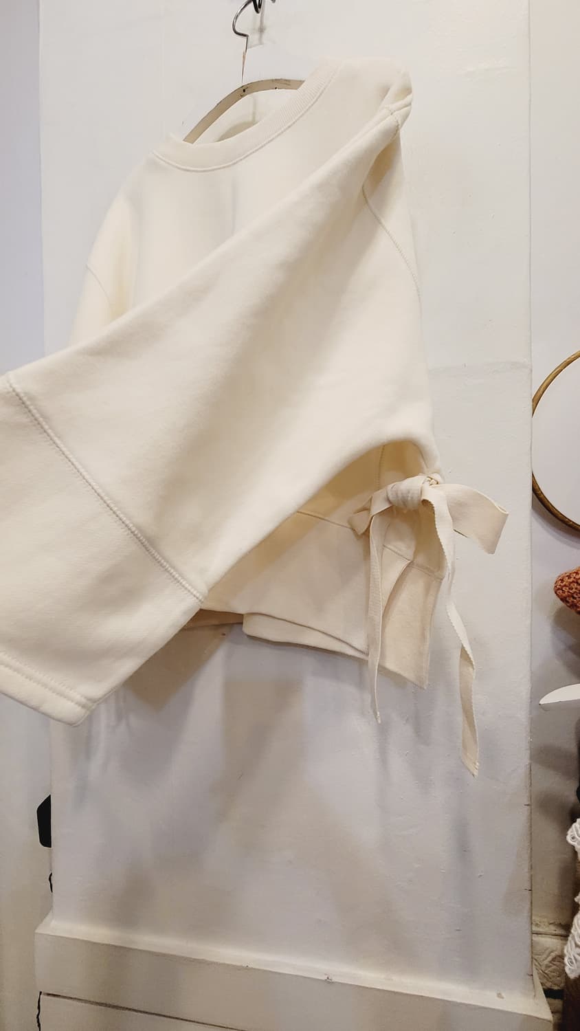 리본 기모 맨투맨. 자라 데님멜빵 상품이미지5