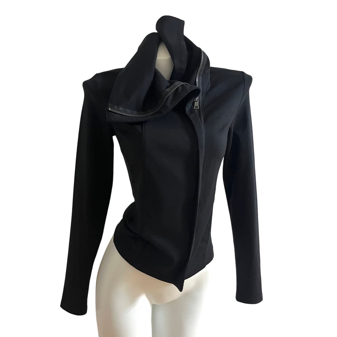 a/x 드레이프 하이넥 져지 집업 상품이미지3