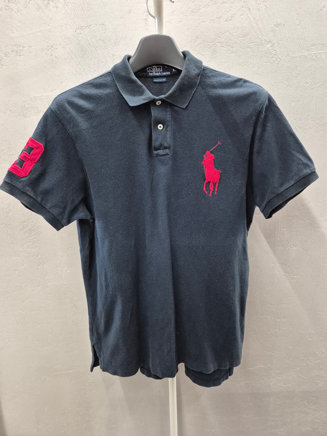 폴로 랄프로렌 빅포니 카라티 블랙 레드 XL 상품이미지2