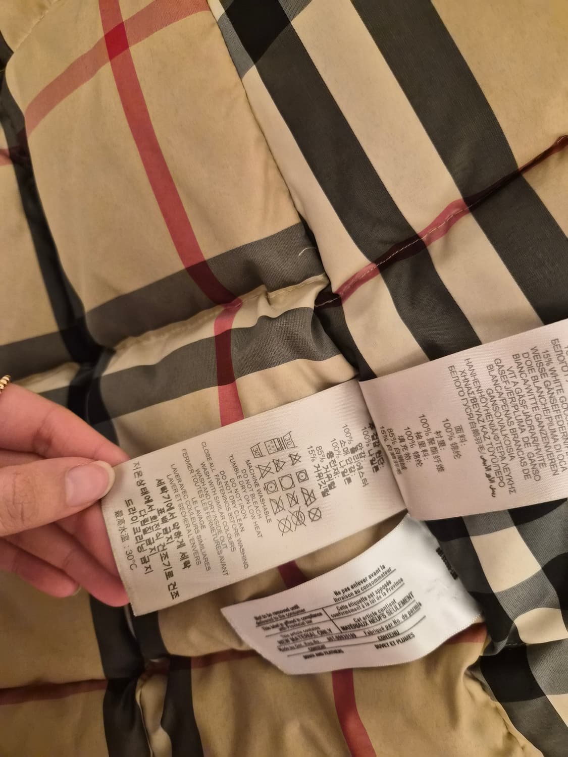 버버리 여성 덕다운 패딩 상품이미지7