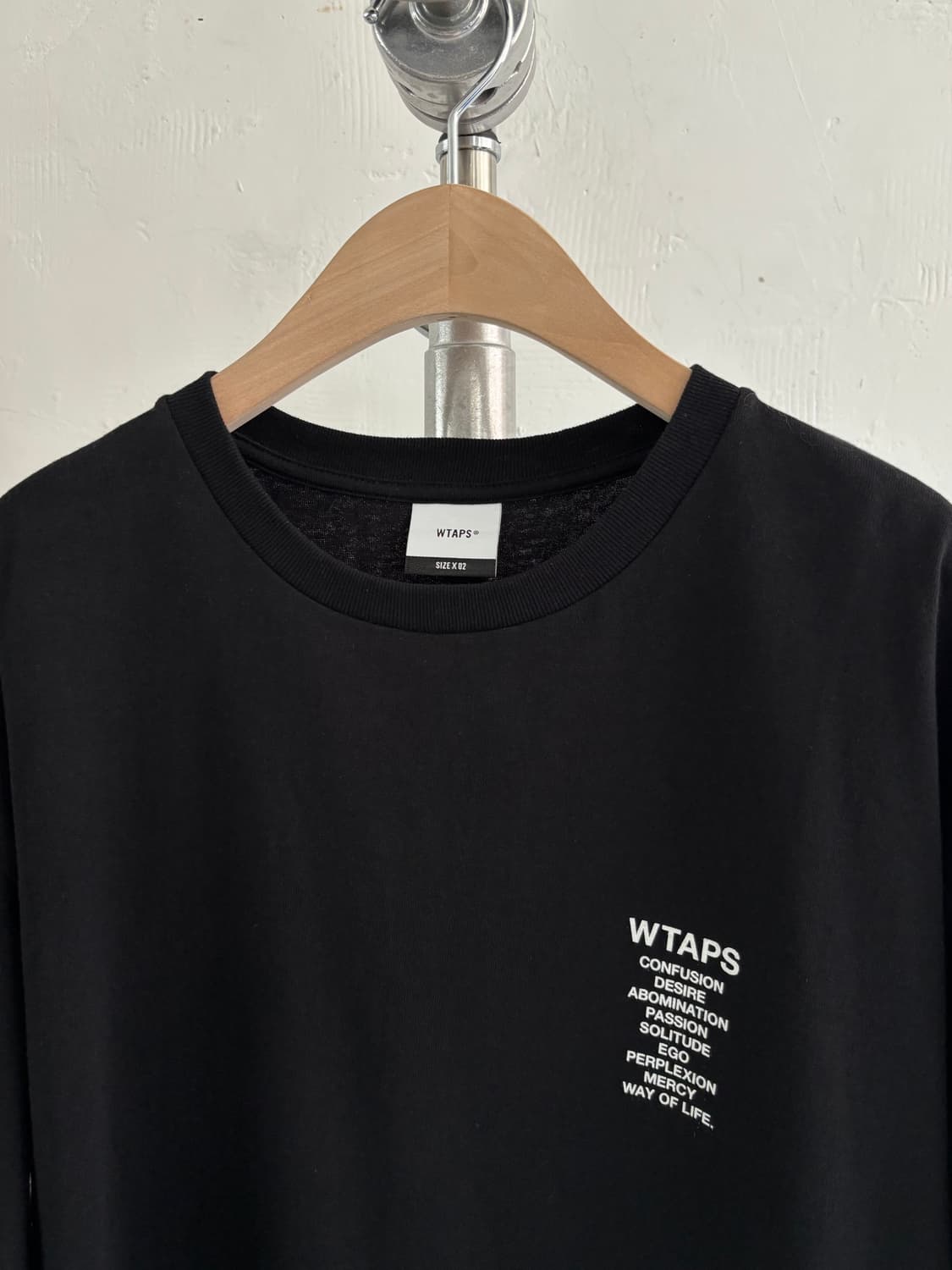 WTAPS 더블탭스 블랙 INGREDIENTS SPEC 티셔츠 상품이미지3