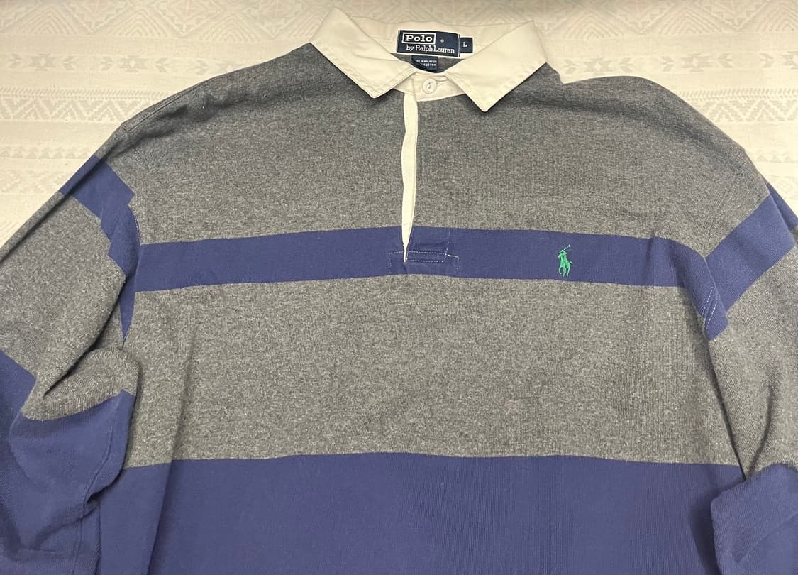 폴로 랄프로렌 스트라이프 럭비 티셔츠 L 상품이미지2