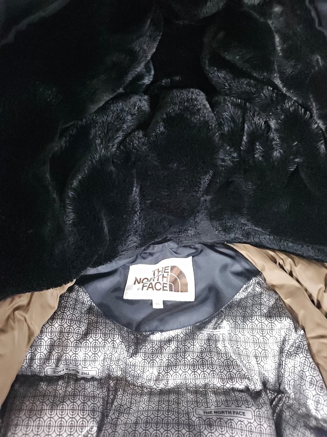 노스페이스 덕 블랙 후드 패딩 코트  95 상품이미지6