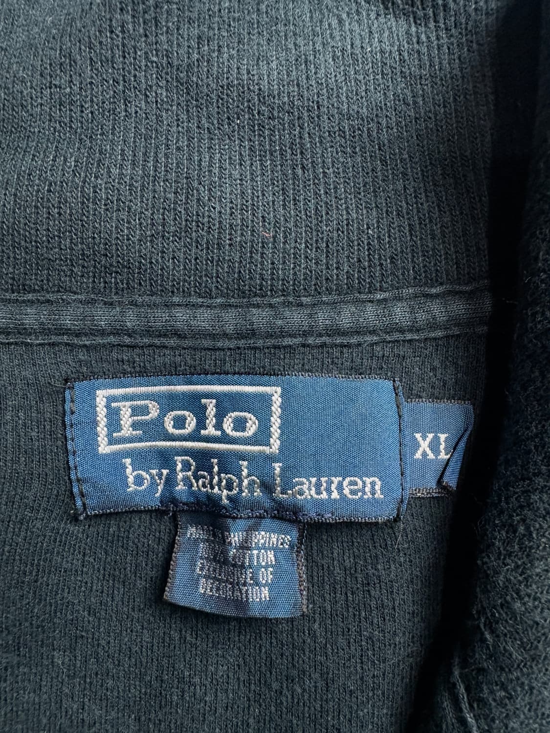 폴로 랄프로렌 포니로고 블랙 코튼 집업 자켓 2607 상품이미지3