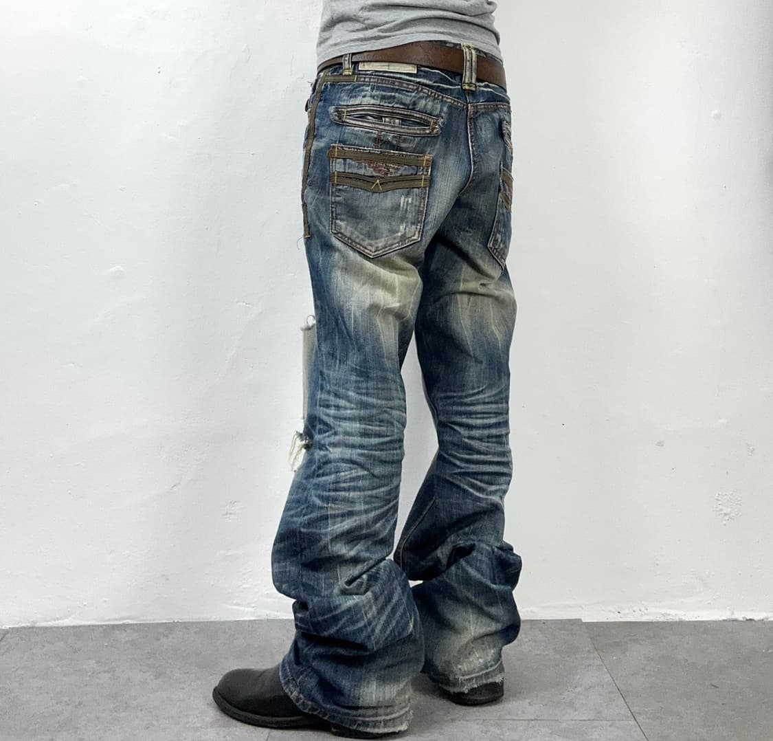 Lolita Jeans Distressed Sand Washed Deni 상품이미지1