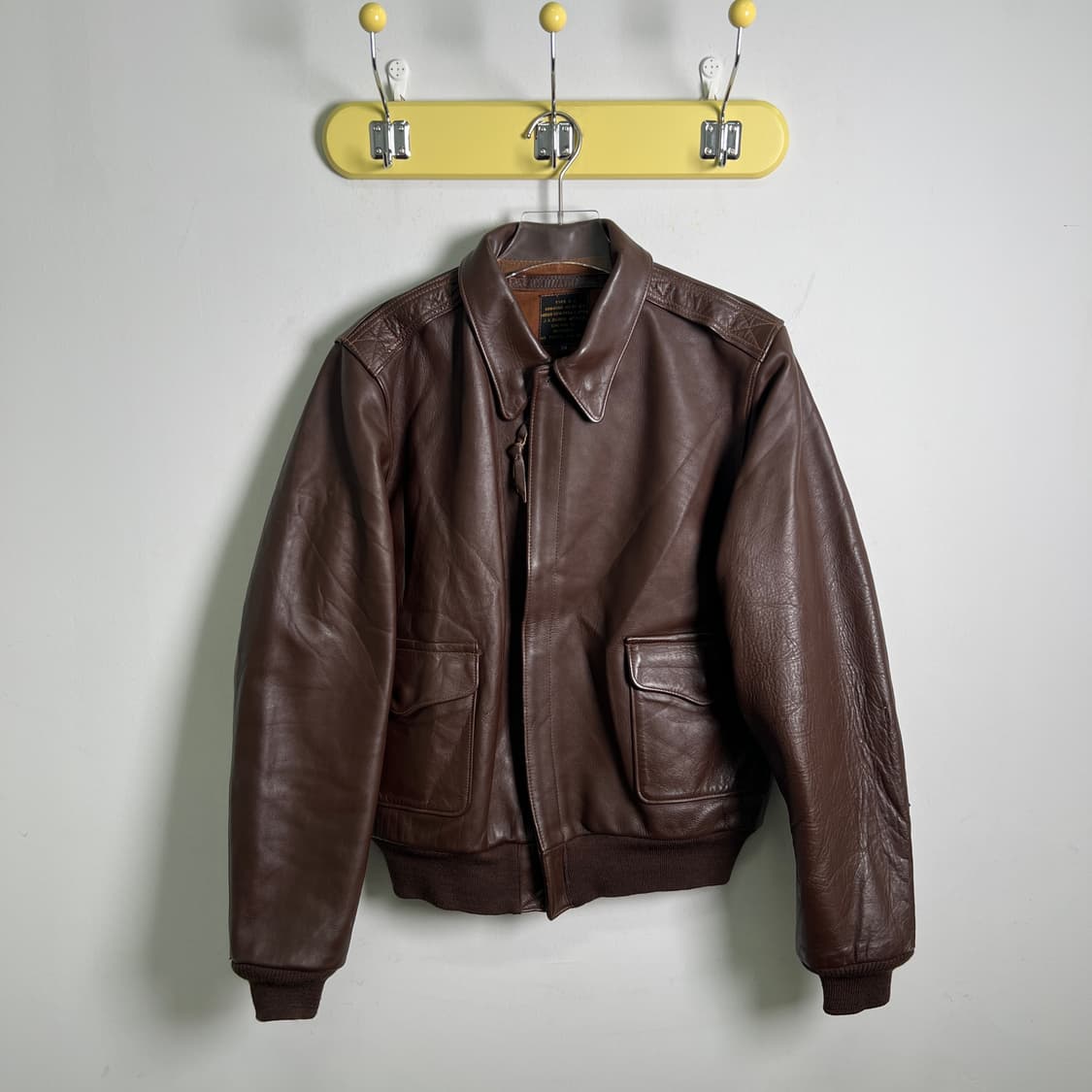 J.A. Dubow 복각 A-2 레더 플라이트 자켓 38 상품이미지1