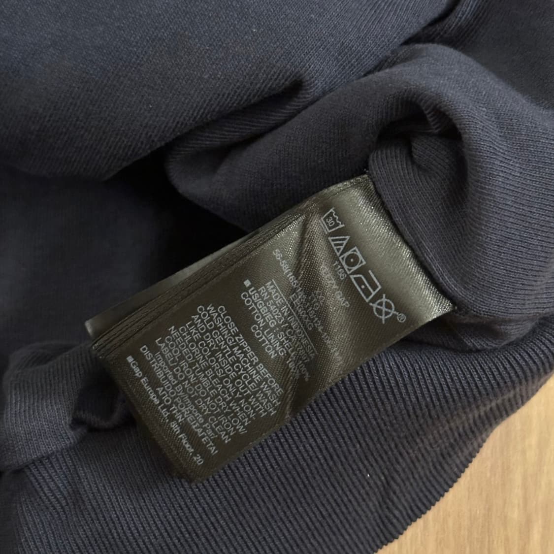 YZY 이지 Zip-Up Hoodie 집업후디 네이비 2XL 상품이미지3