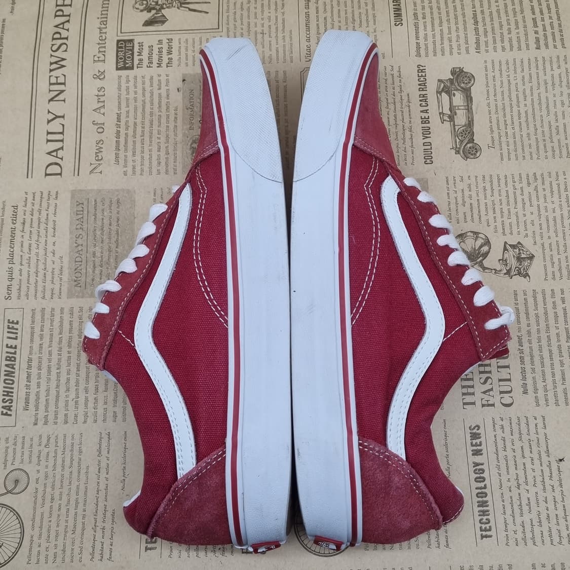 반스 올드스쿨 버건디 스니커즈280 상품이미지5