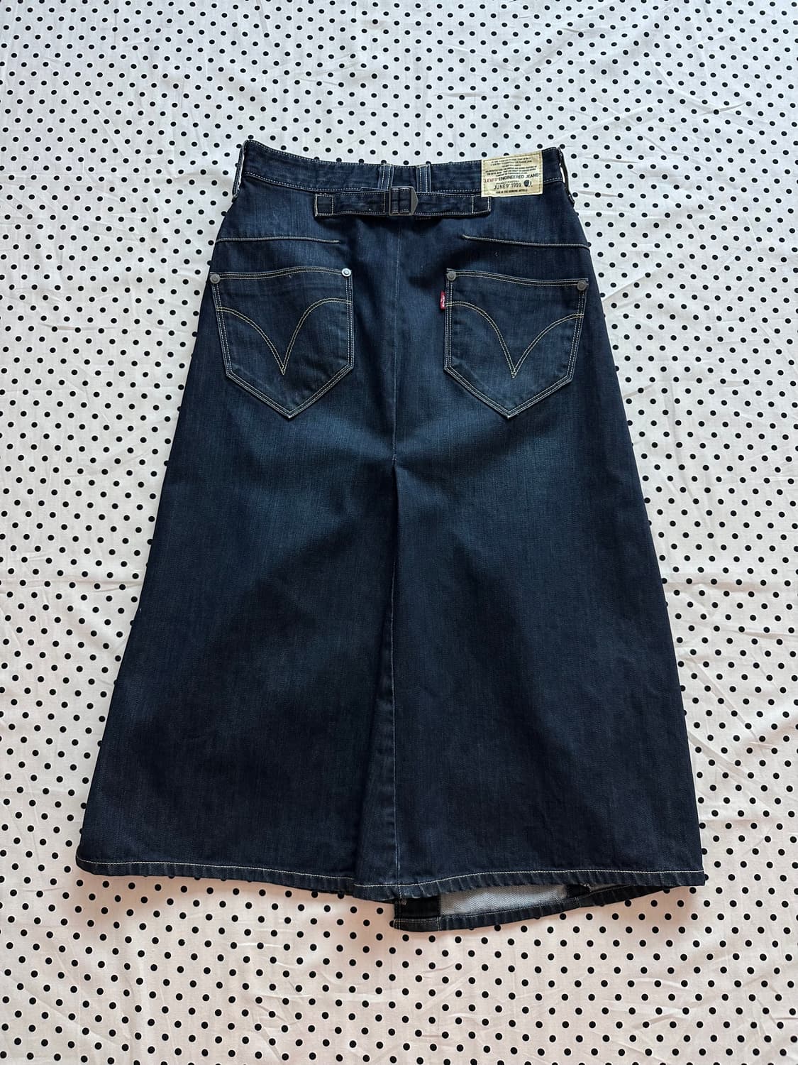 리바이스 00‘s 엔지니어드진 신치백 3세대 데님 랩 스커트 상품이미지1