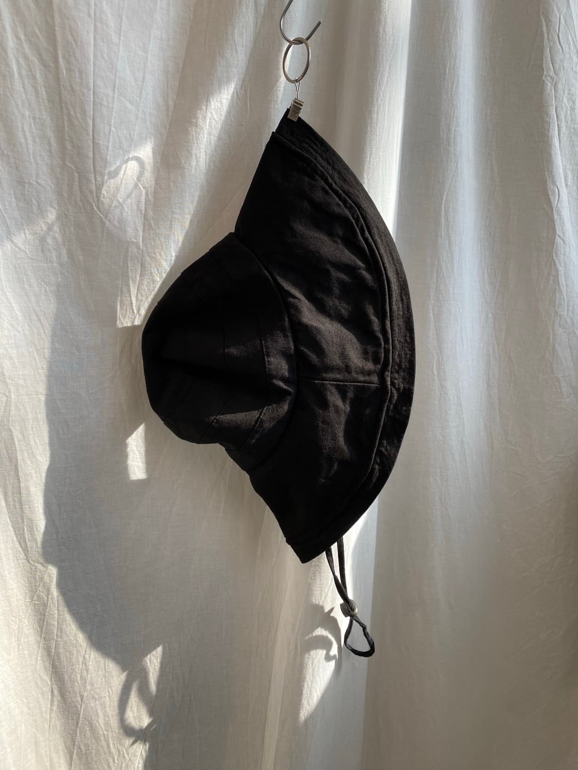 린넨면혼방 블랙 버킷햇 상품이미지3