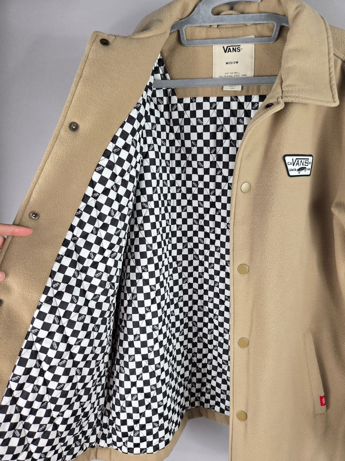 [무료배송]반스 M 남성 안감 누빔 코치 자켓 상품이미지7