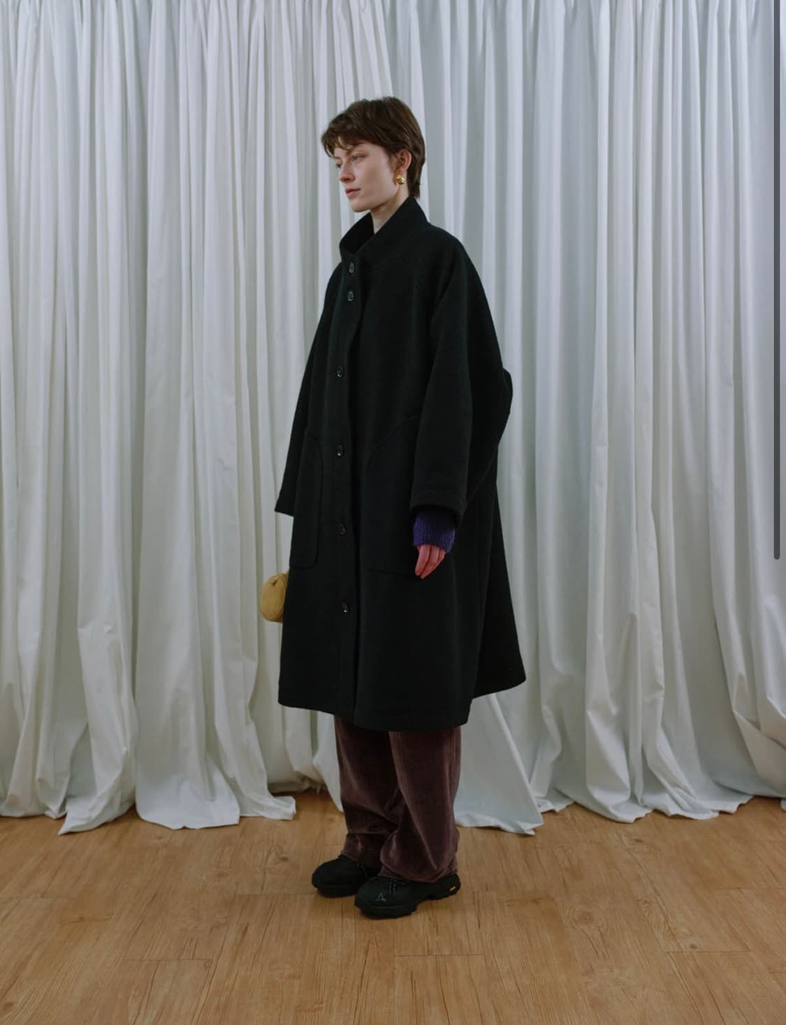 에토스 ETHOS 듀벳 코트 블랙 상품이미지5