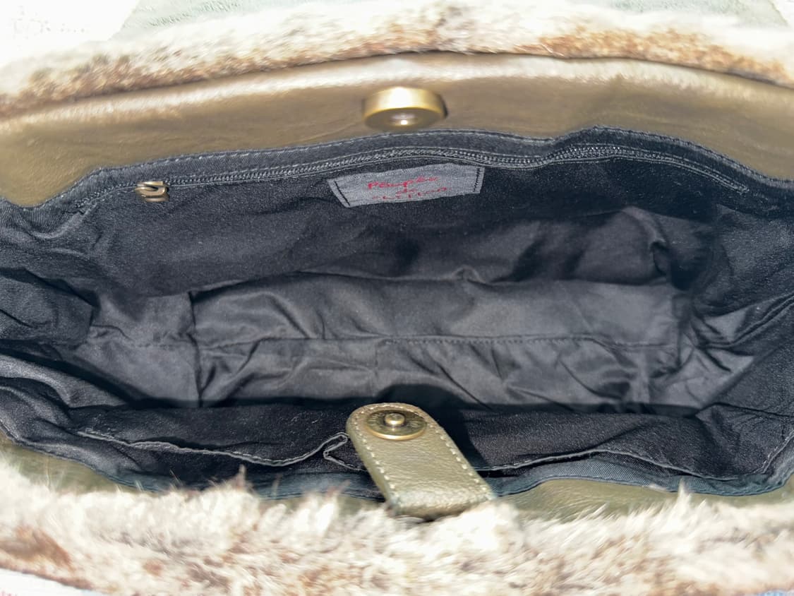 퍼 체인 숄더백 토트백 브라운 오네갸루 빈티지 가방 상품이미지3