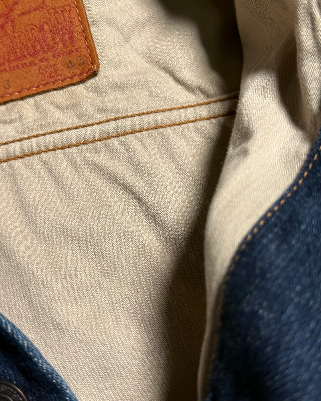 90-00‘s 라운드 하우스 Lot RJ03 데님 트러커 자켓 42 상품이미지5