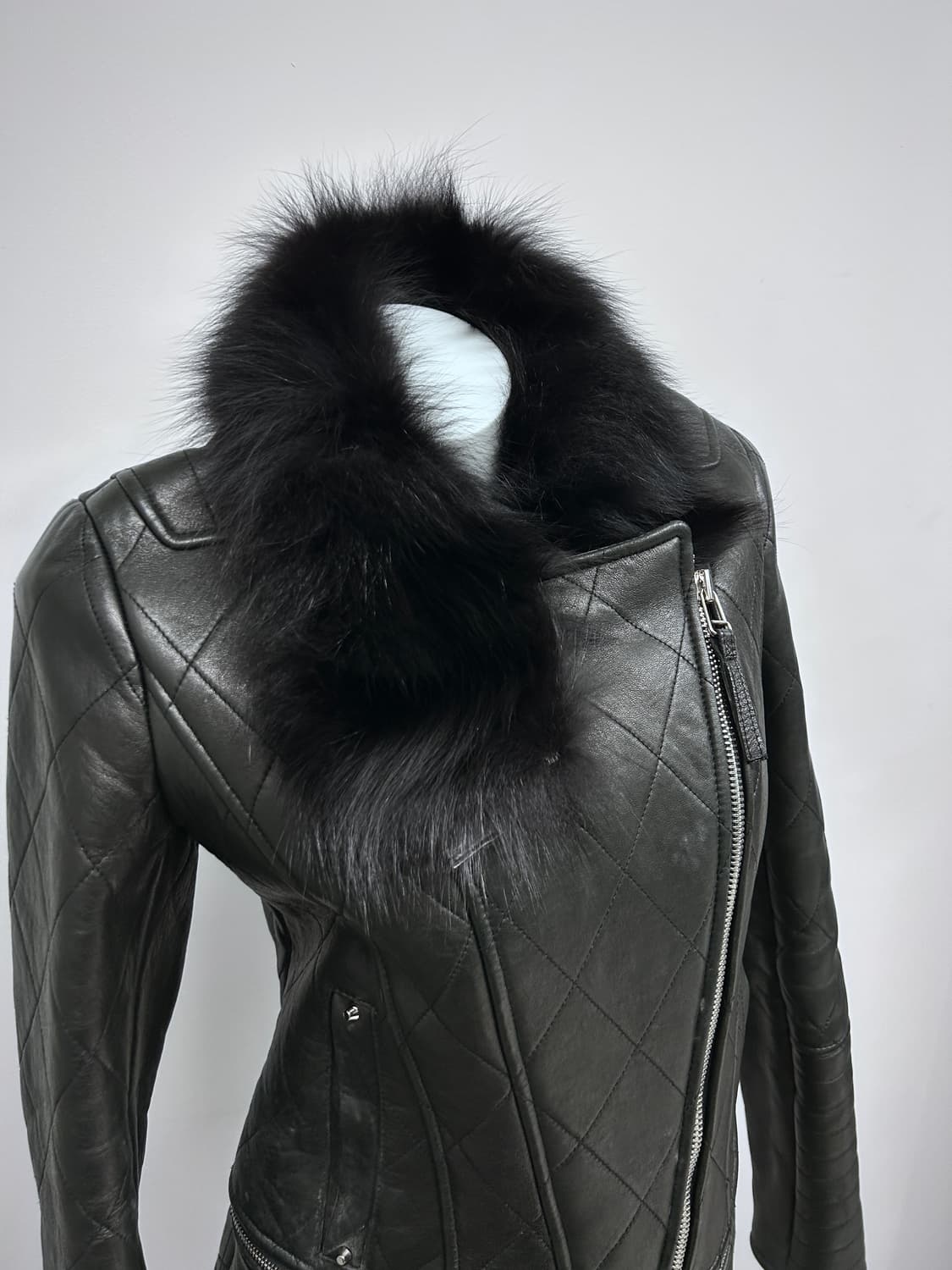 램스킨 퍼 멀티 지퍼 자켓 상품이미지2