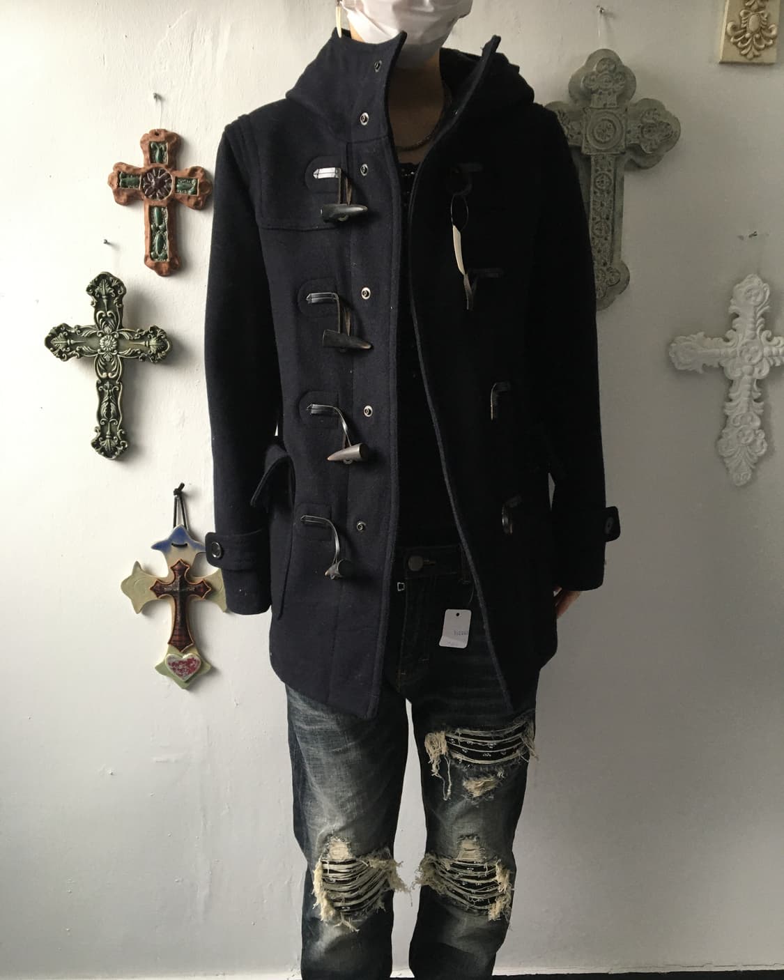 Duffle button hood coat 상품이미지6