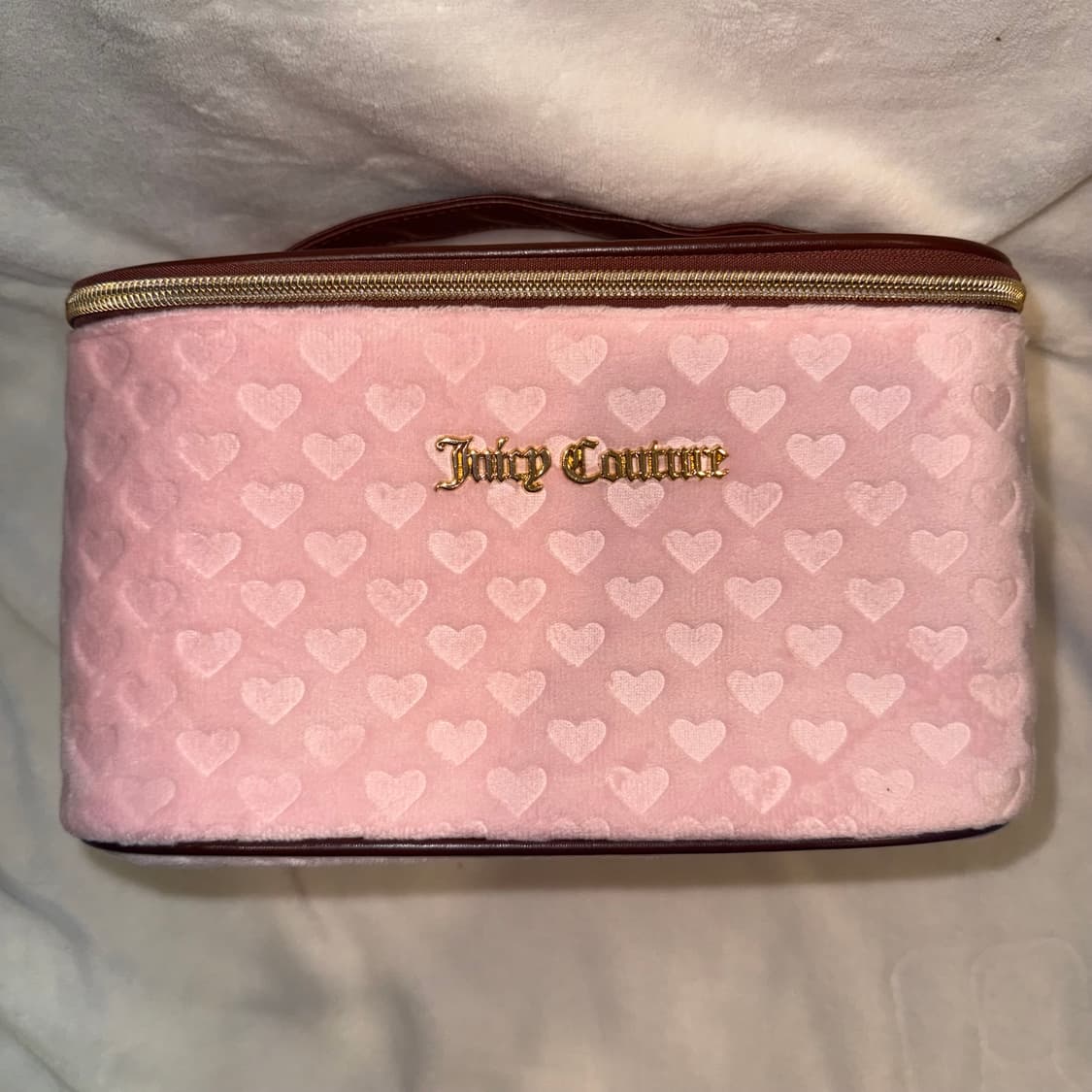 쥬시꾸뛰르 하트 핑크 파우치 여행용 핀터깔 베이비베어 갸루 베메클 상품이미지1