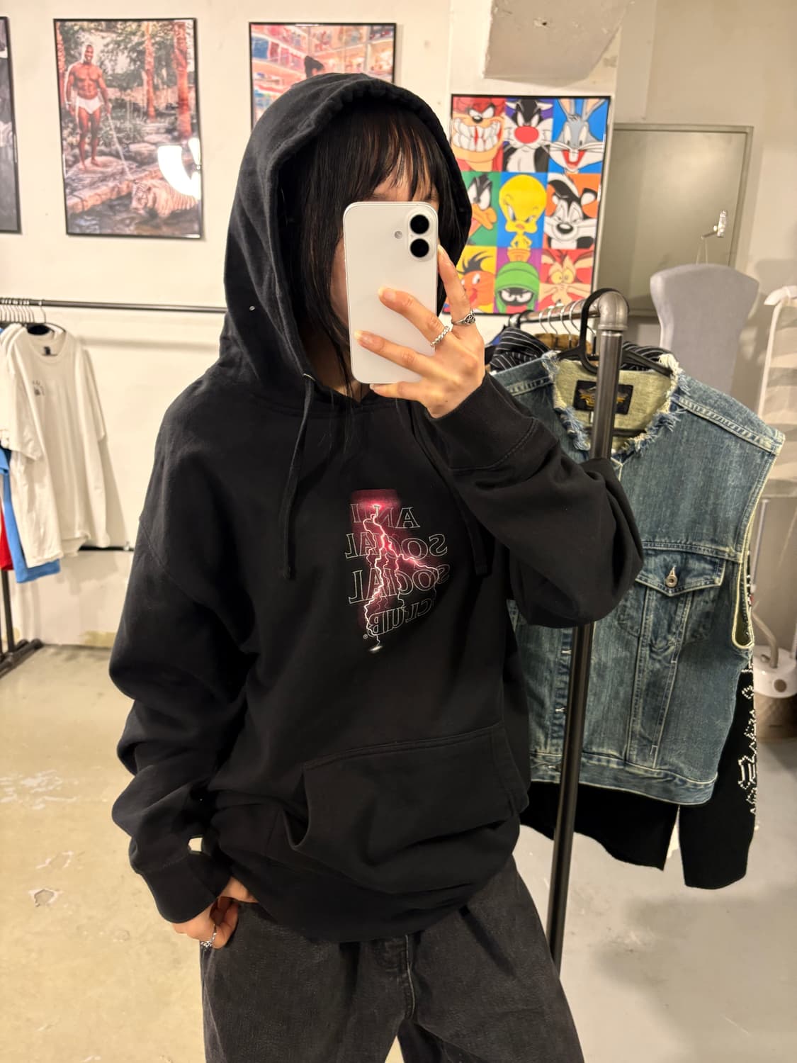 안티소셜클럽 후드티 상품이미지4