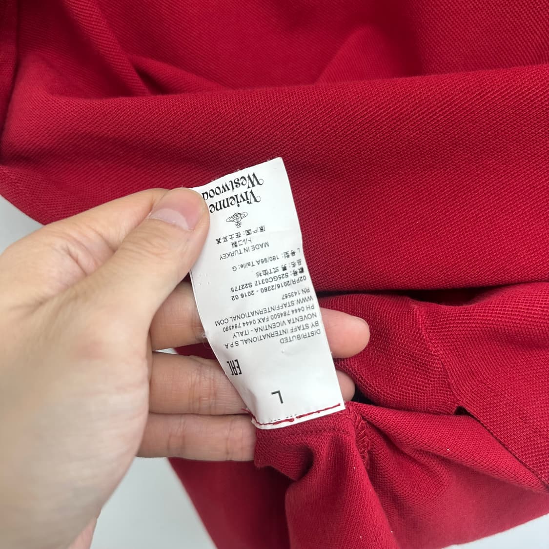 비비안웨스트우드 로고 카라티 상품이미지5