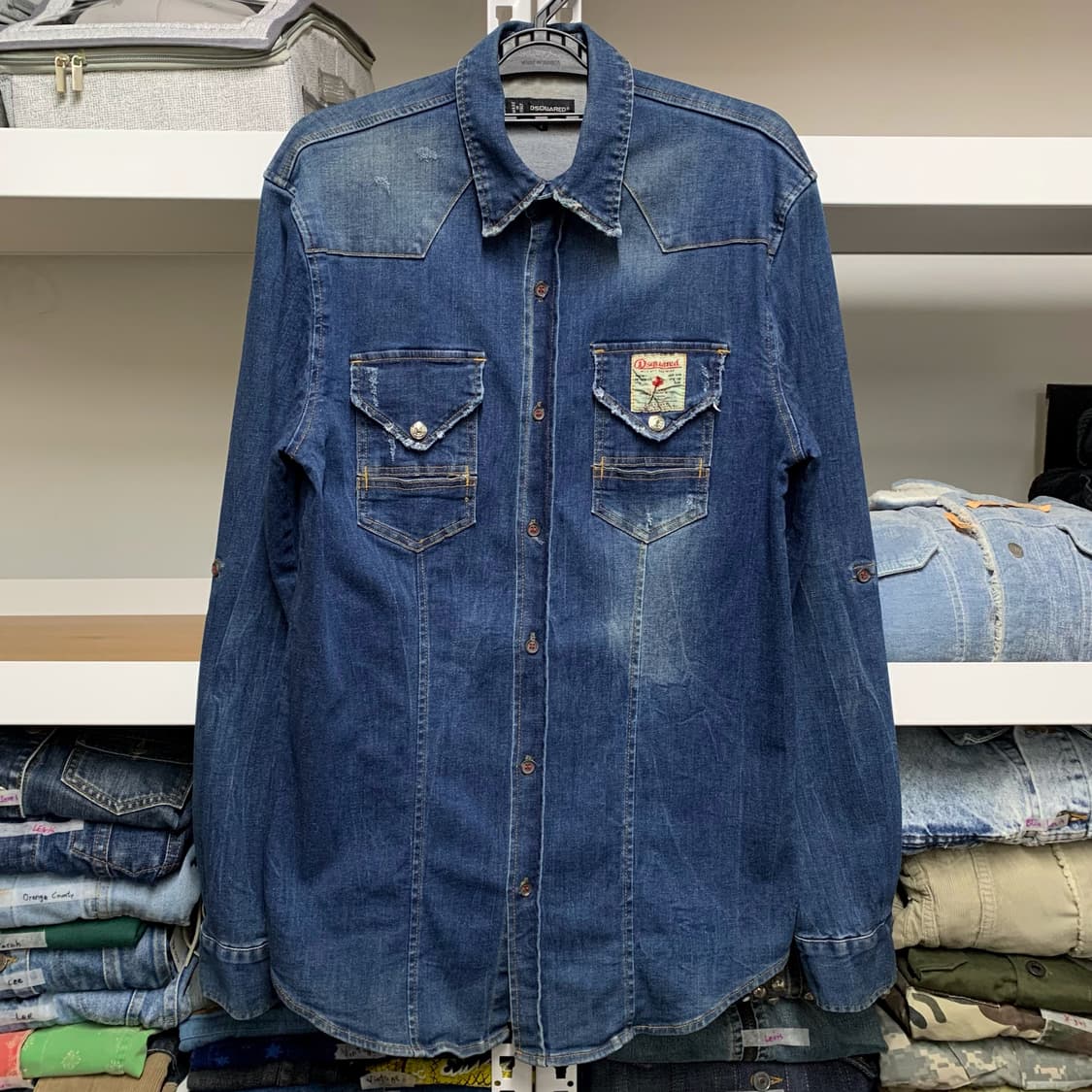 [M] 디스퀘어드 2 웨스턴 데님셔츠 상품이미지2