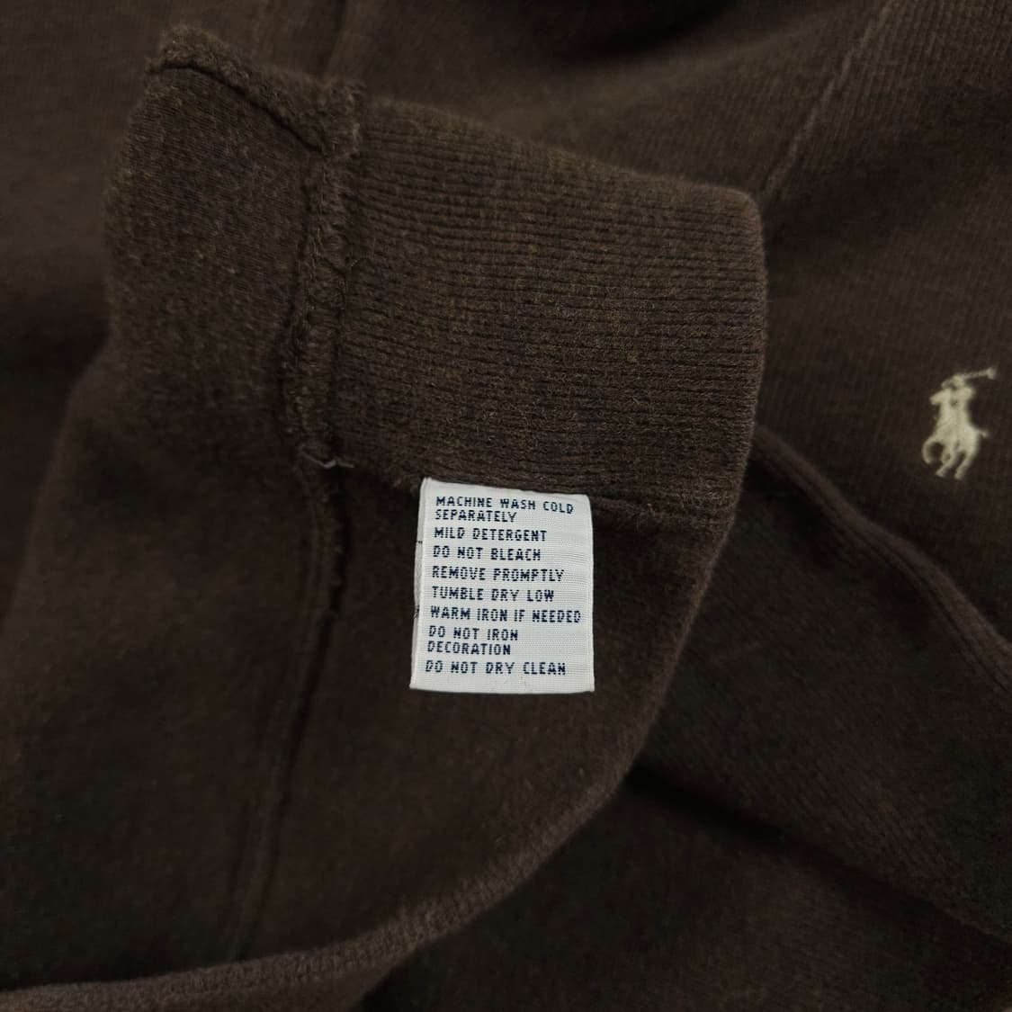 XL(105) 폴로 랄프로렌 숄카라 니트 우드브라운 상품이미지5