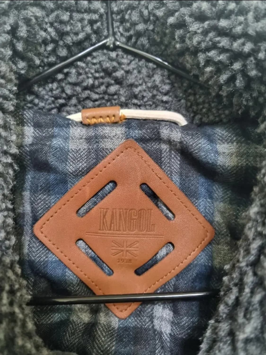 캉골 울블럭 패딩 조끼 네이비 /남여공용M 상품이미지3